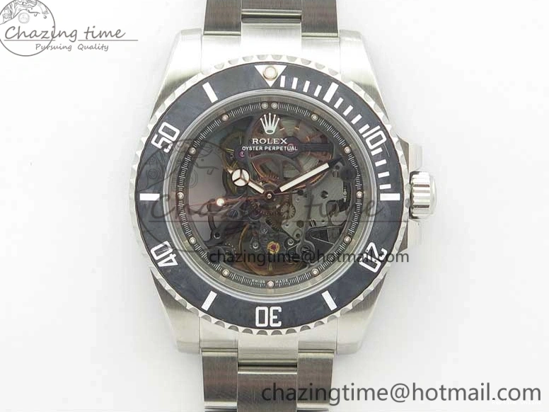 0224 Durable Andrea Pirlo Project Skeleton Submariner SS VRF Best Edition on SS Bracelet SA 2985